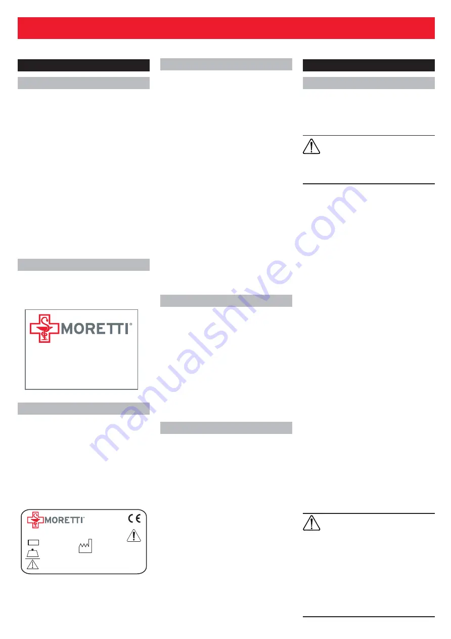 Moretti EASYRED SL2040 Скачать руководство пользователя страница 22