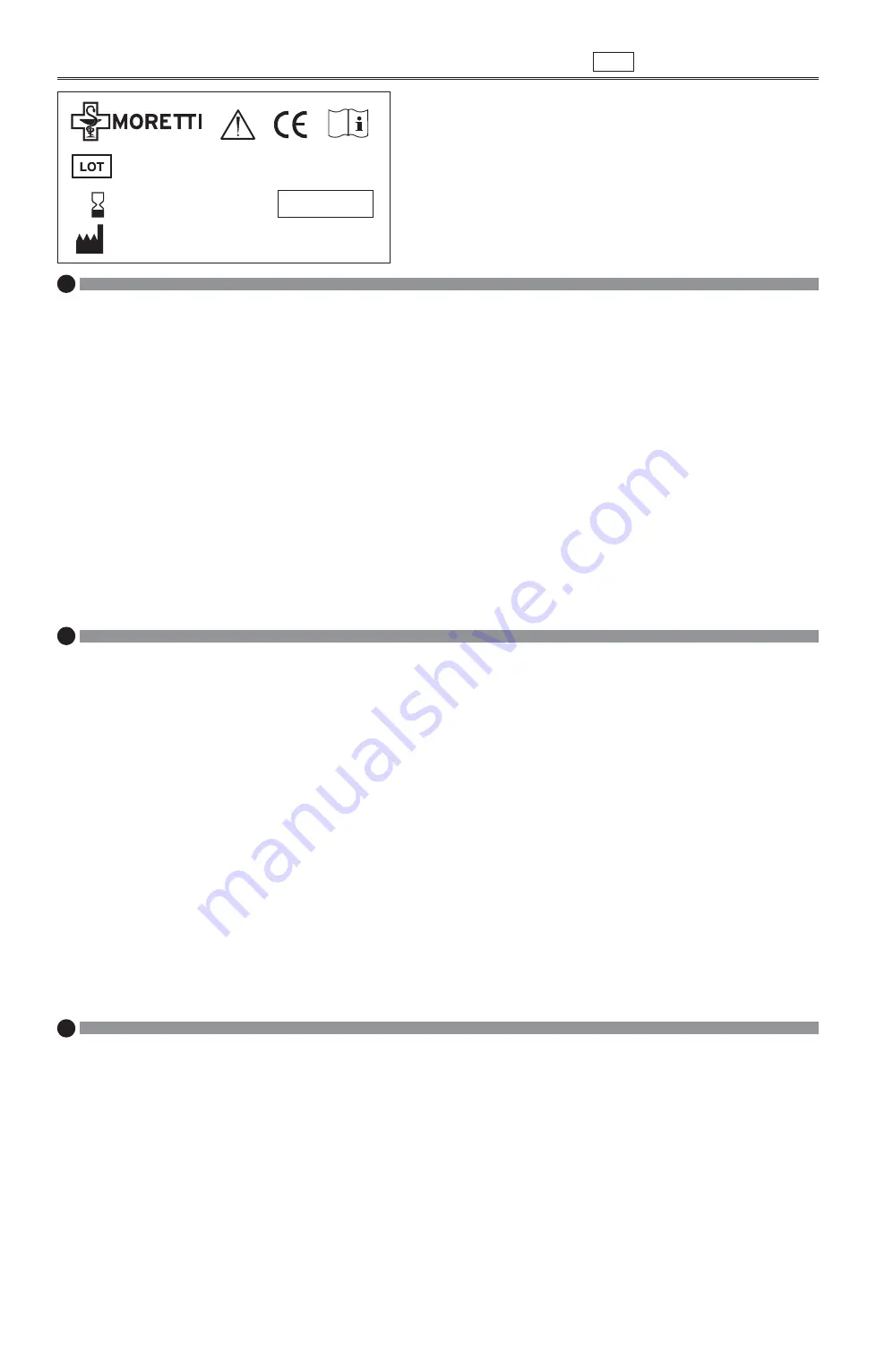 Moretti RespiAdvance ST587 Instruction Manual Download Page 1