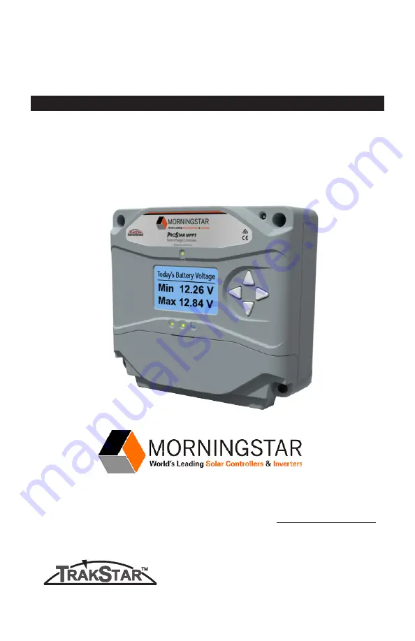 Morningstar ProStar MPPT TRAKSTAR PS-MPPT-15 Скачать руководство пользователя страница 1