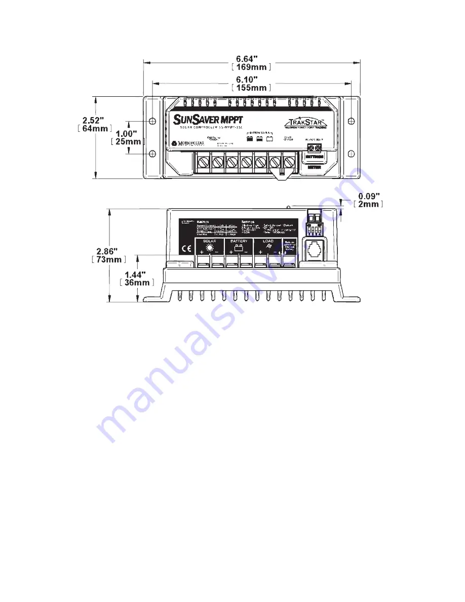 Morningstar SUNSAVER MPPT Series Installation And Operation Manual Download Page 2