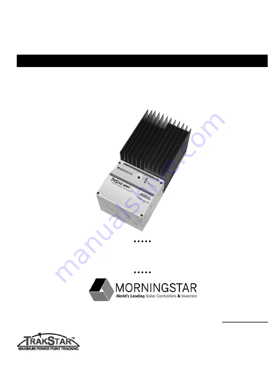 Morningstar TriStar MPPT Series Скачать руководство пользователя страница 1