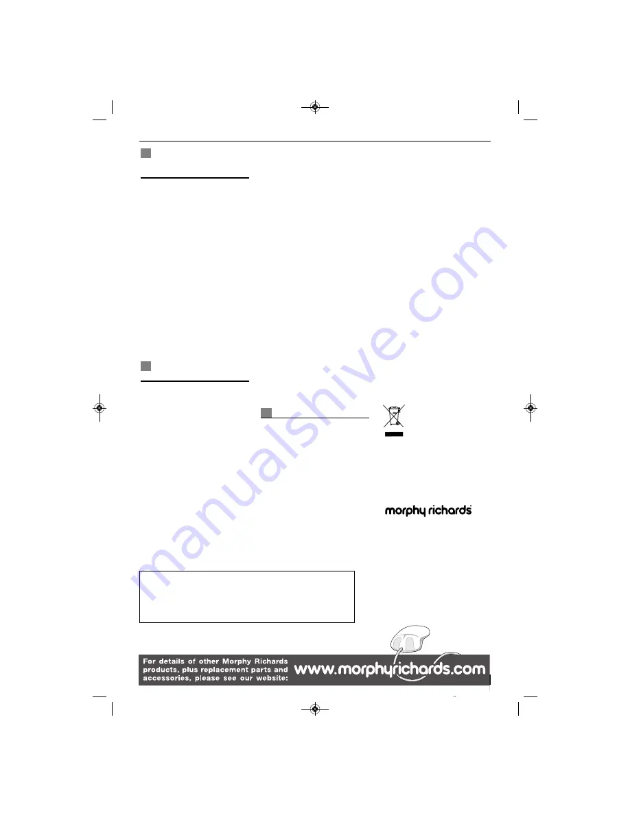 Morphy Richards 43970 TEA MAKER Instructions Manual Download Page 8