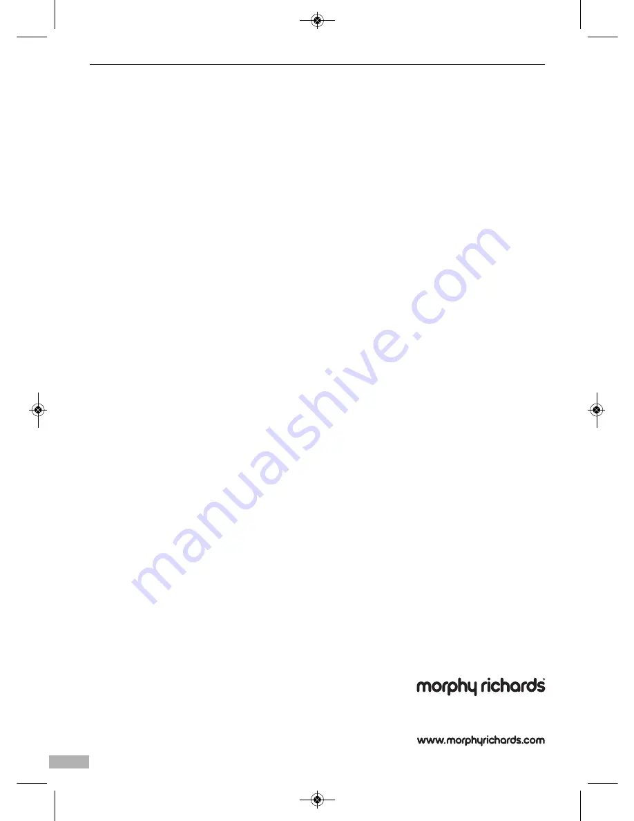 Morphy Richards 44732 User Manual Download Page 8