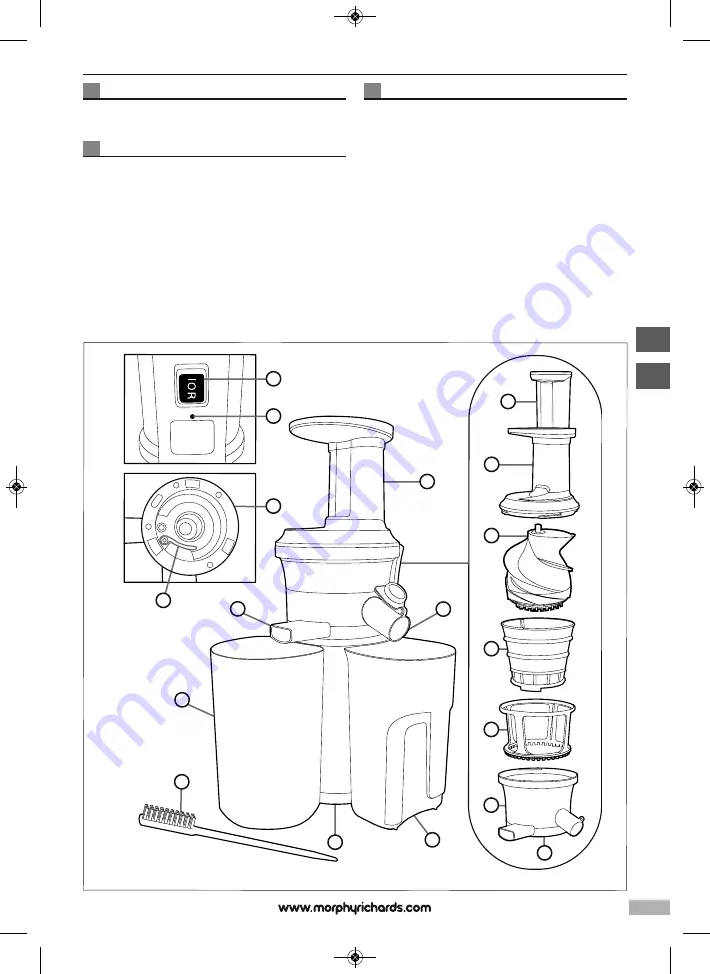 Morphy Richards Easy Juice 404001 Instruction Book Download Page 3