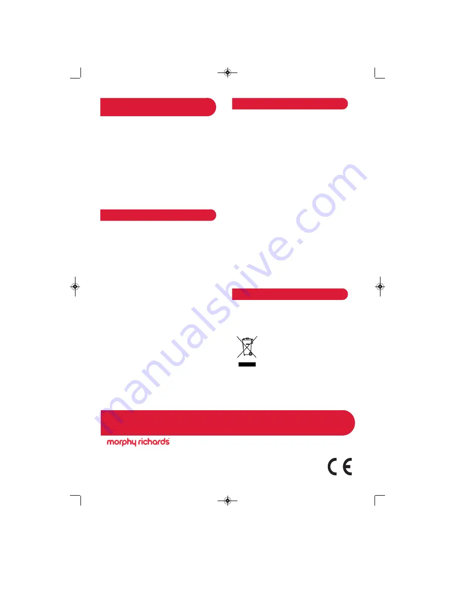 Morphy Richards Intellisteam Compact 48775 Instructions For Use Manual Download Page 20