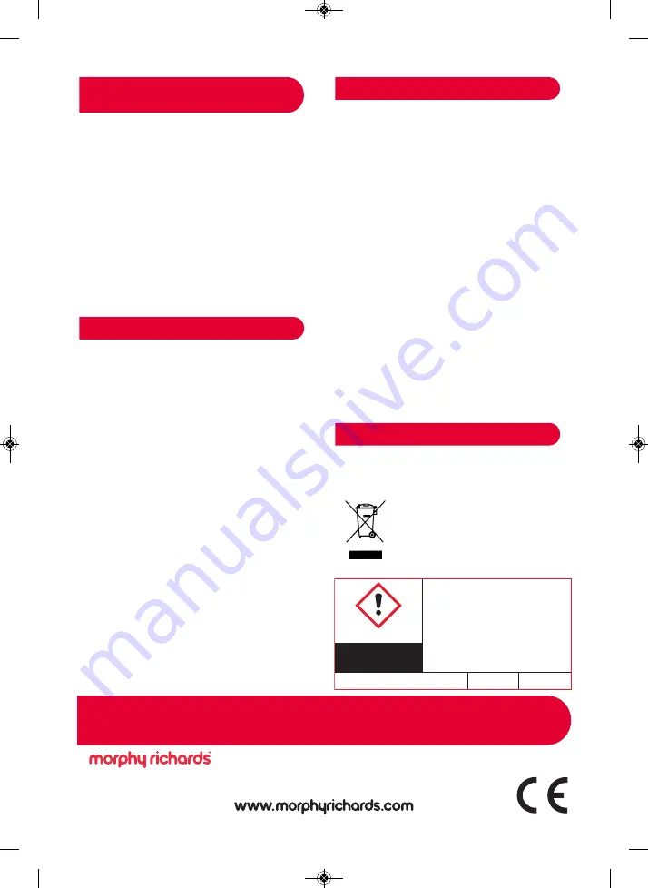 Morphy Richards Power Steam Manual Download Page 12