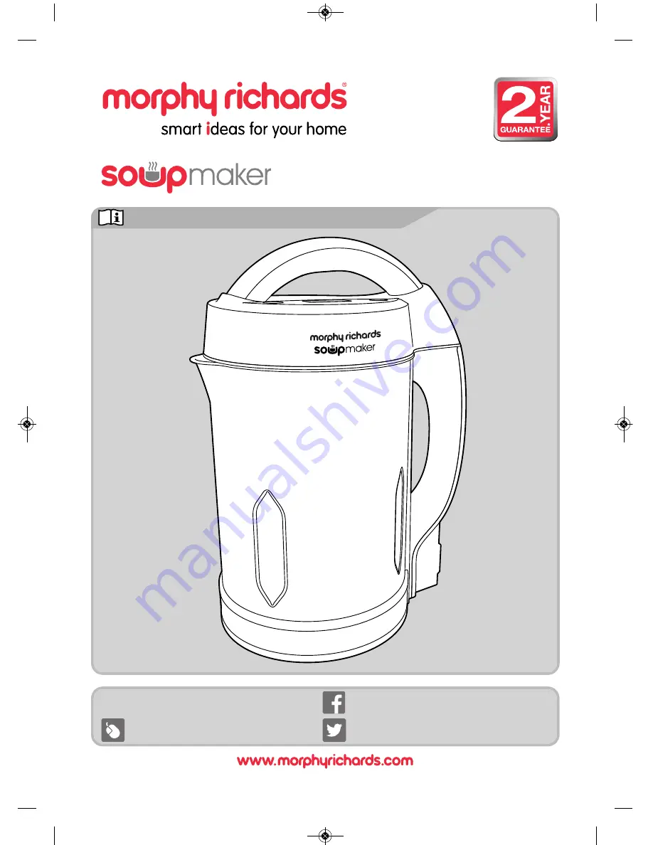 Morphy Richards Soup maker Скачать руководство пользователя страница 1