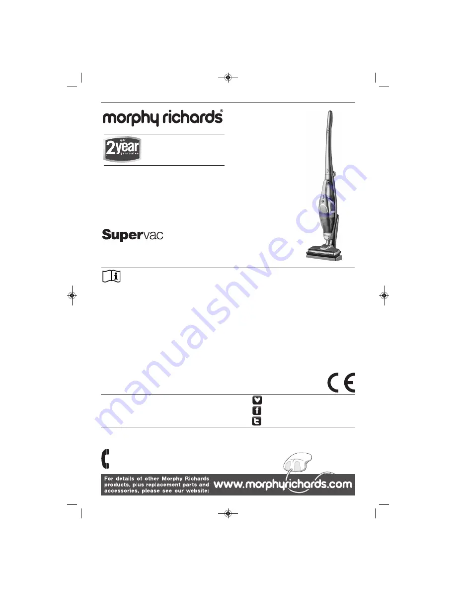 Morphy Richards Supervac User Manual Download Page 1