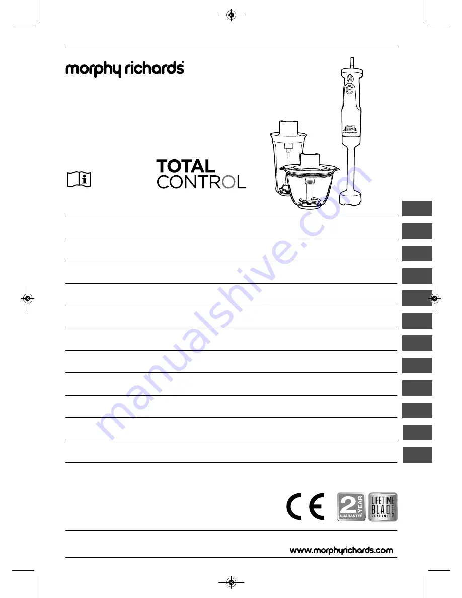 Morphy Richards TOTAL CONTROLS Instructions Manual Download Page 1