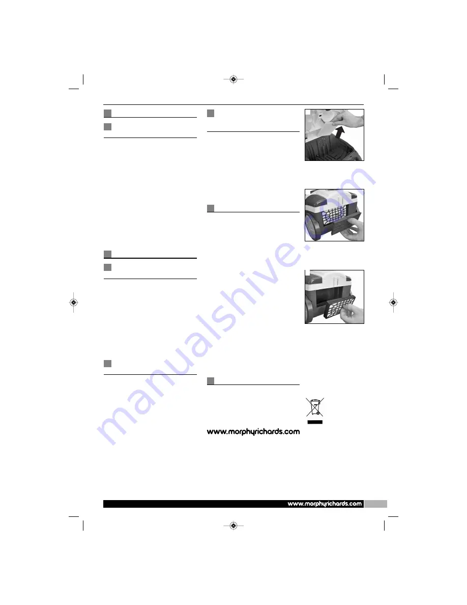 Morphy Richards VC70069 MUK Instructions Manual Download Page 7