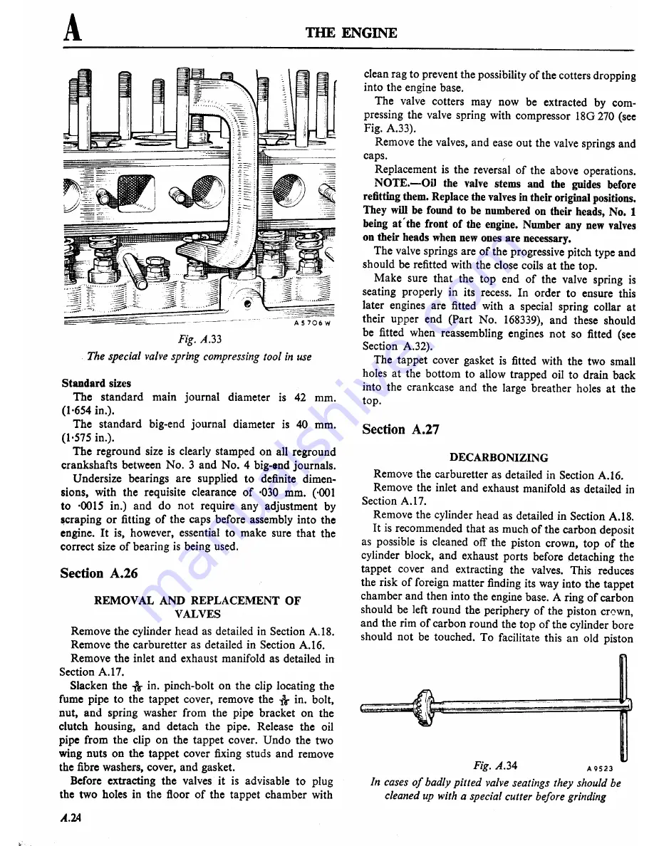 Morris Minor 1000 Workshop Manual Download Page 45