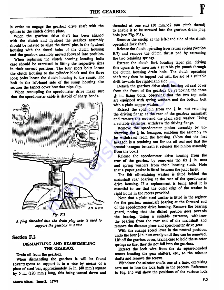 Morris Minor 1000 Workshop Manual Download Page 173