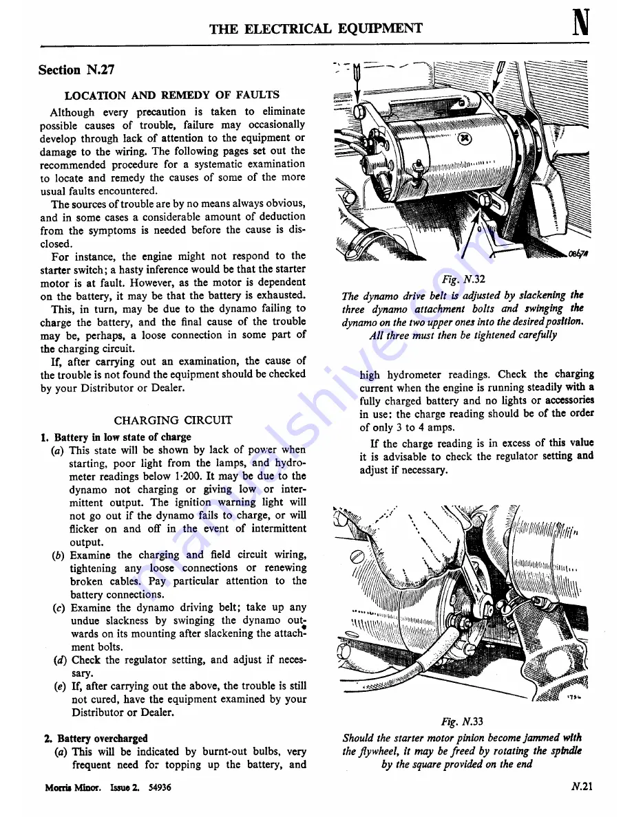 Morris Minor 1000 Workshop Manual Download Page 299