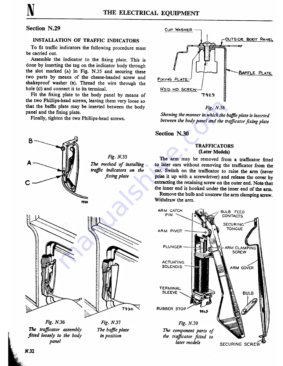 Morris Minor 1000 Workshop Manual Download Page 310