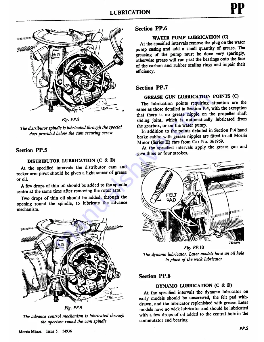 Morris Minor 1000 Workshop Manual Download Page 350