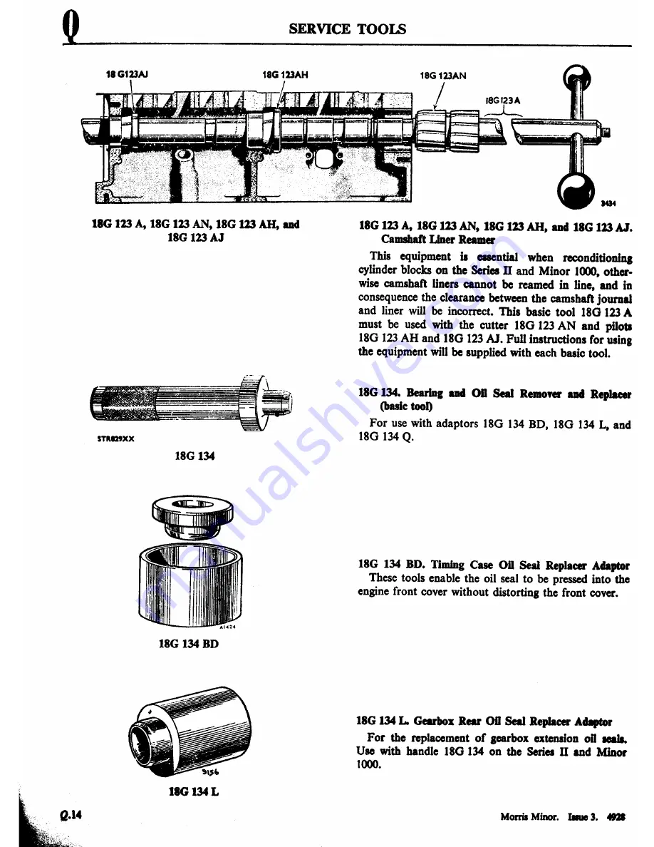 Morris Minor 1000 Workshop Manual Download Page 366