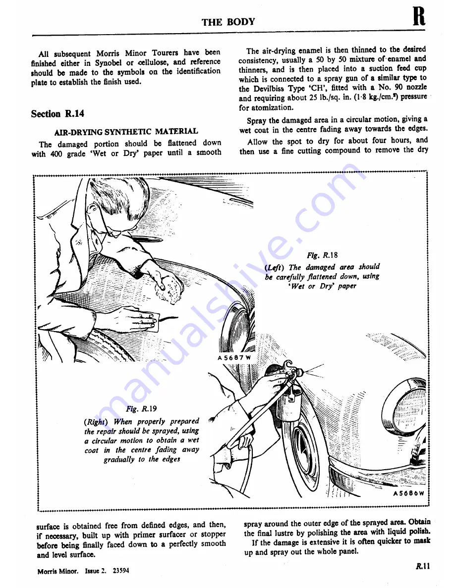 Morris Minor 1000 Workshop Manual Download Page 379