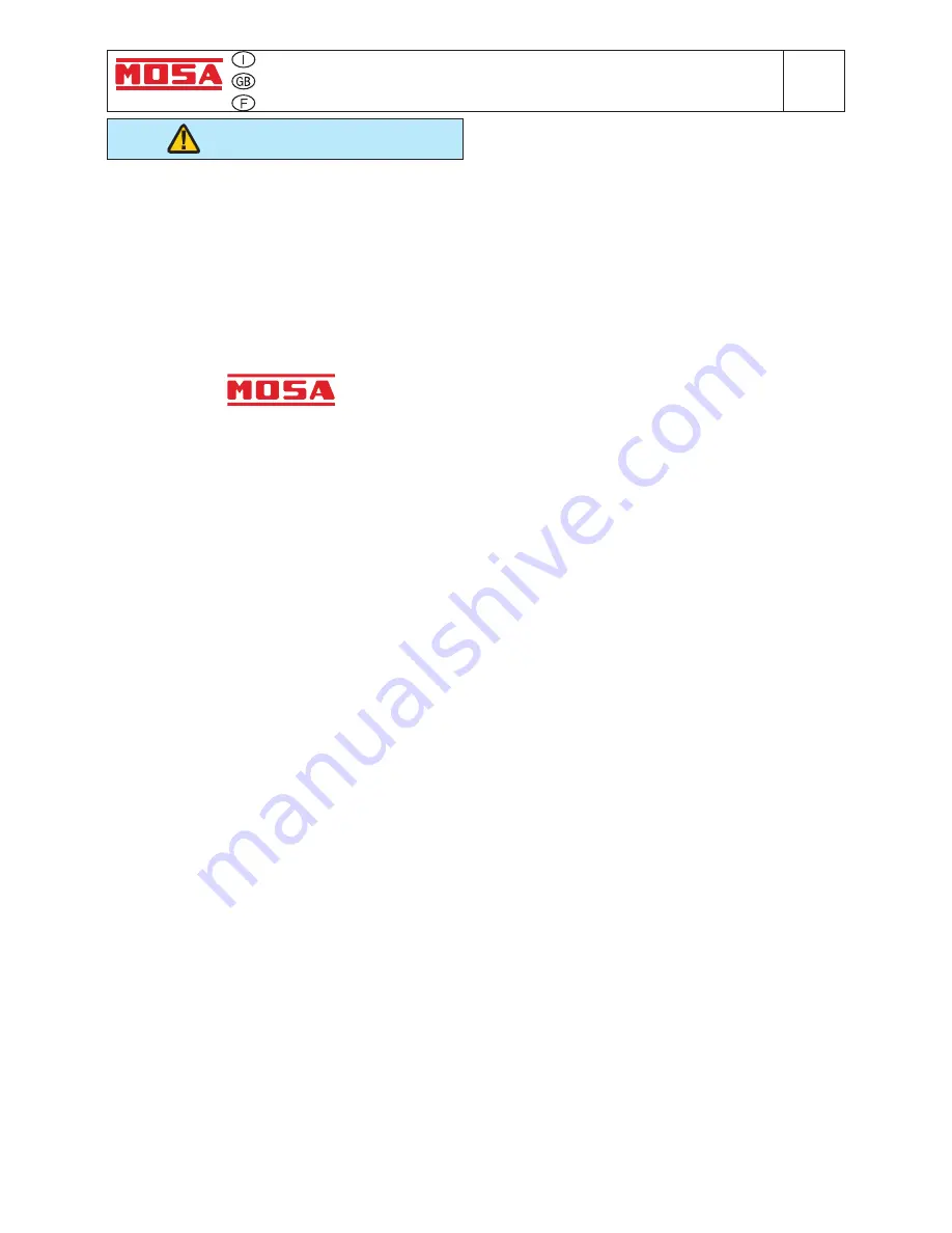 Mosa GE 10000 LD/GS Manual Download Page 33