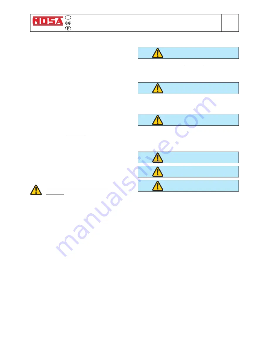 Mosa GE 10000 LD/GS Manual Download Page 38