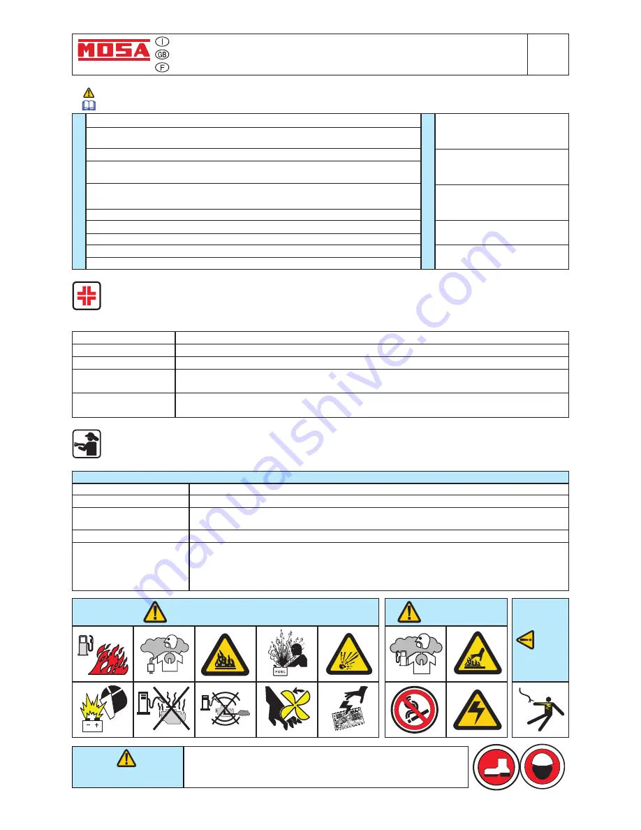 Mosa GE 10000 LD/GS Manual Download Page 40