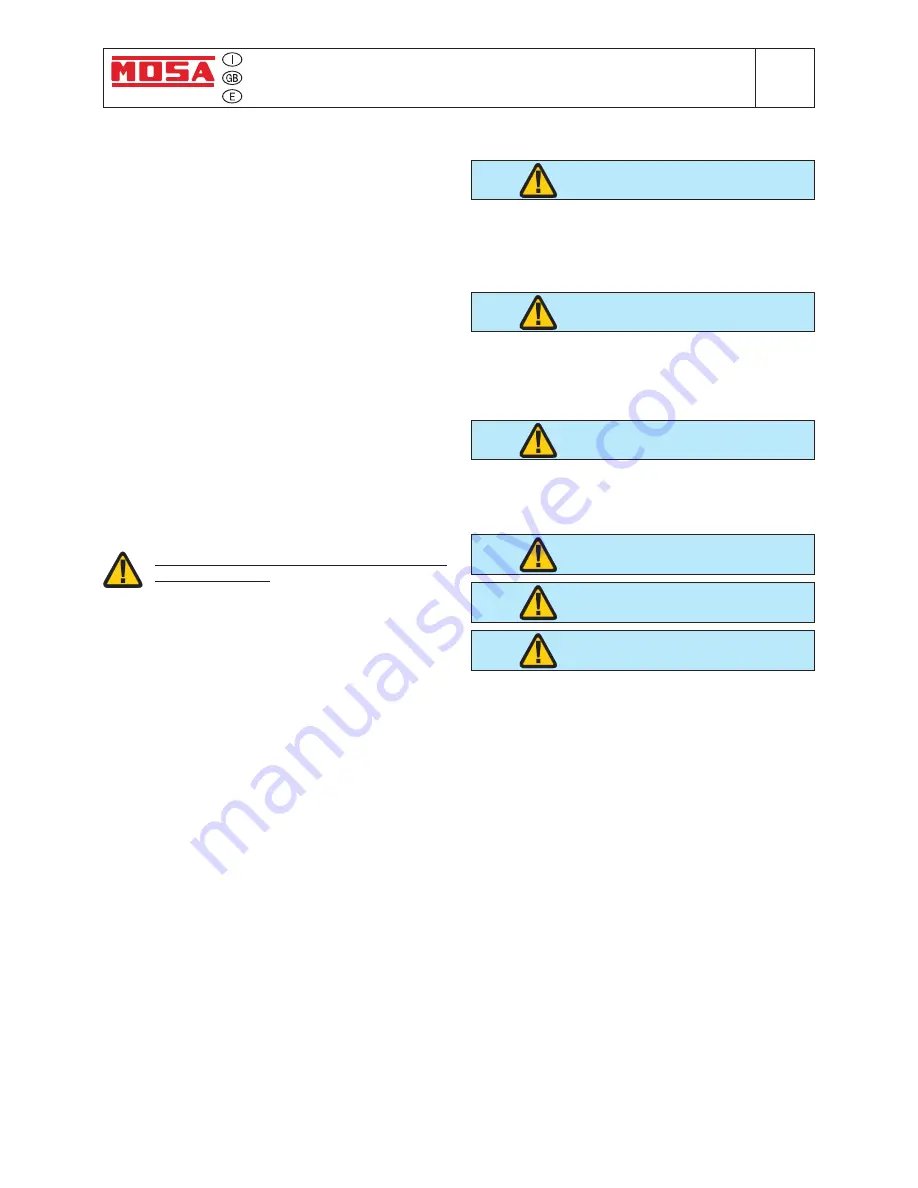 Mosa GE 10000 LD/GS Manual Download Page 94