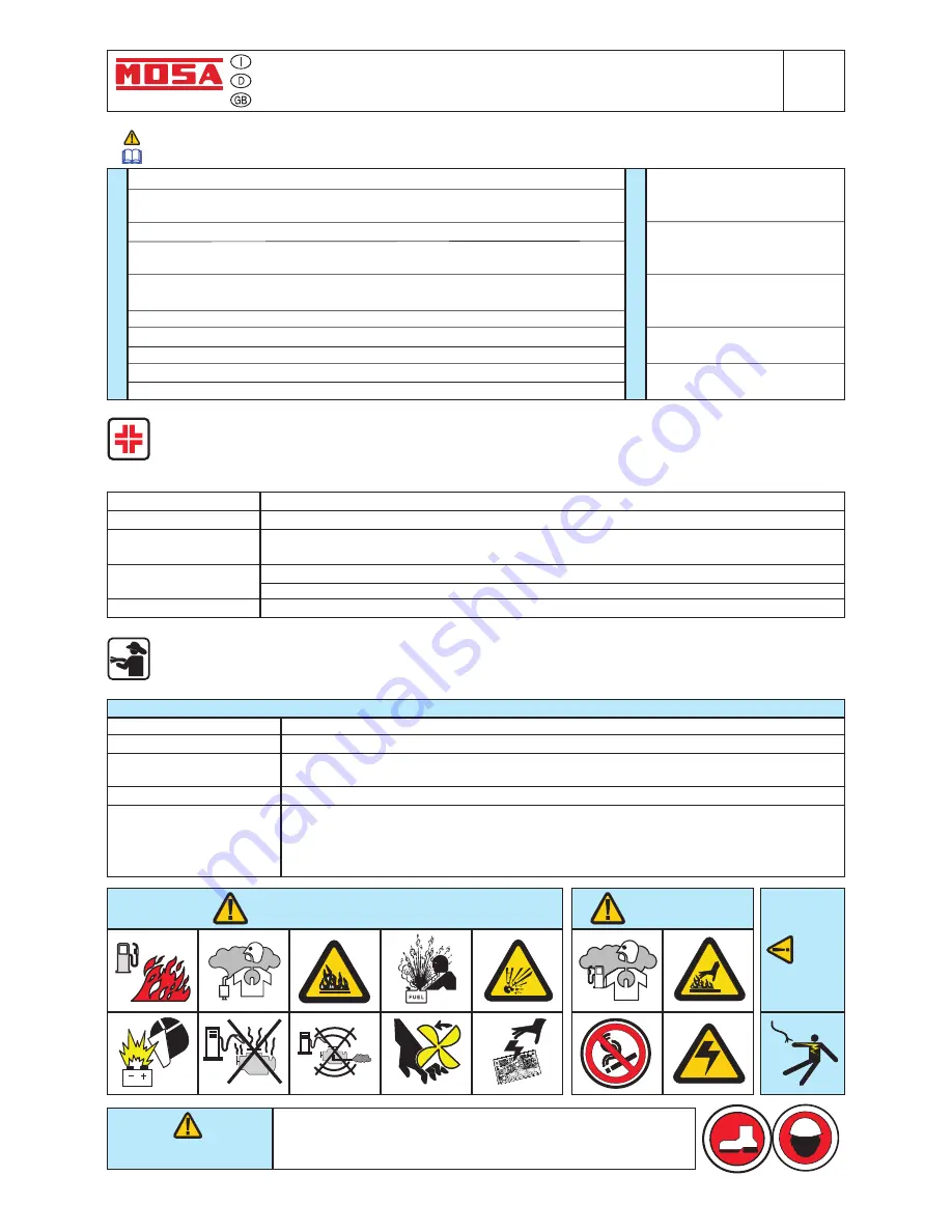 Mosa GE 10000 LD/GS Manual Download Page 124