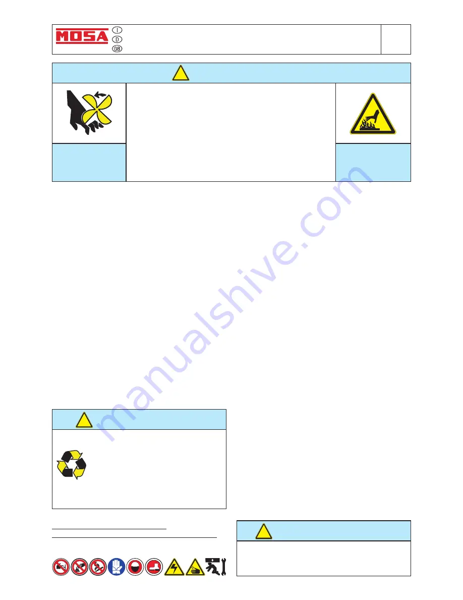 Mosa GE 10000 LD/GS Manual Download Page 138