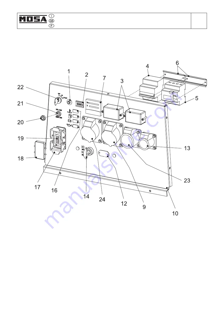 Mosa GE 14000 SXC/GS Use And Maintenance Manual, Spare Parts Catalog Download Page 42