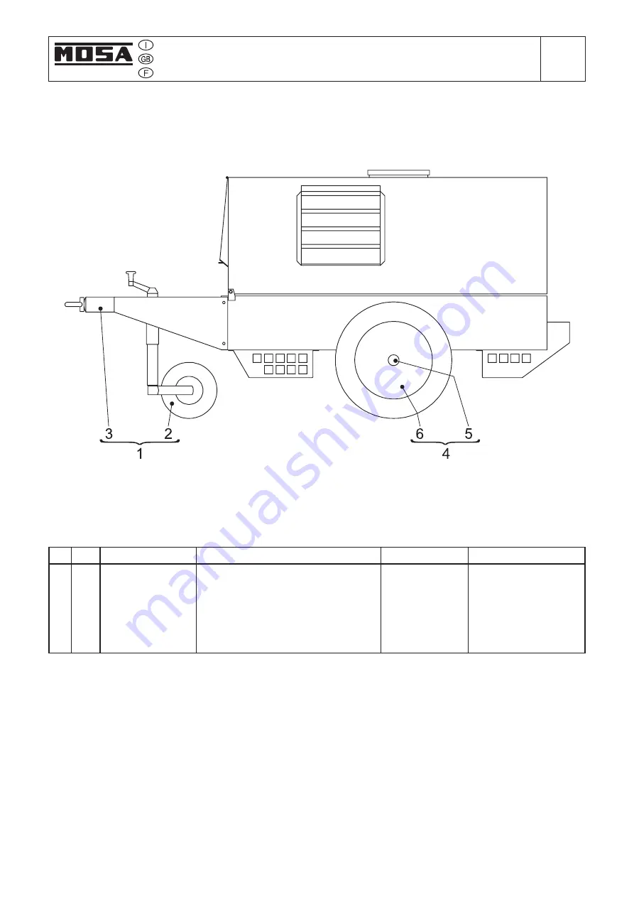 Mosa GE 14000 SXC/GS Use And Maintenance Manual, Spare Parts Catalog Download Page 49