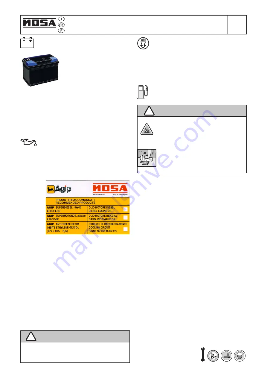 Mosa GE 225 VPS Instruction Manual Download Page 14