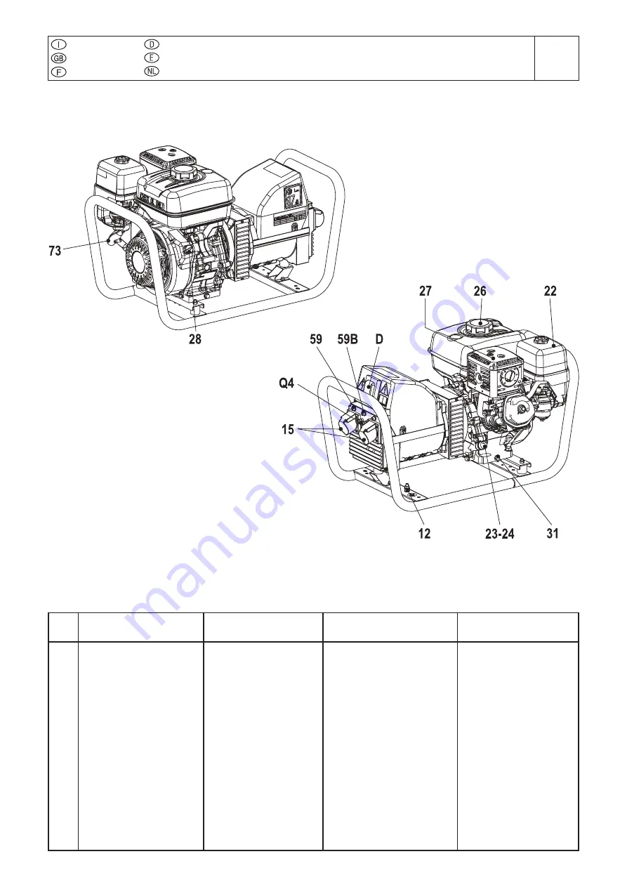 Mosa GE 4500 HBS Use And Maintenance Manual Download Page 21