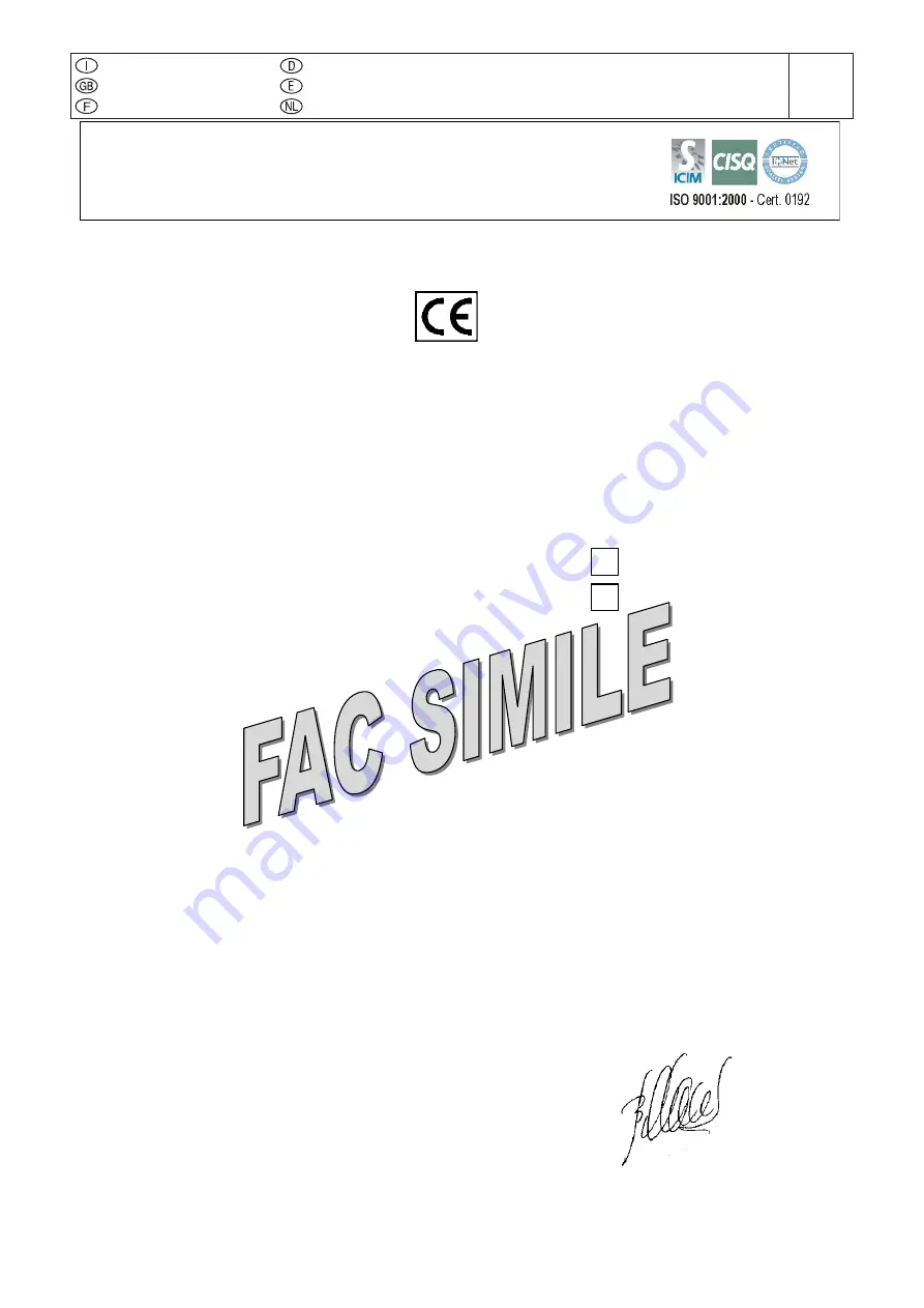 Mosa GE 4500 HBS Use And Maintenance Manual Download Page 112