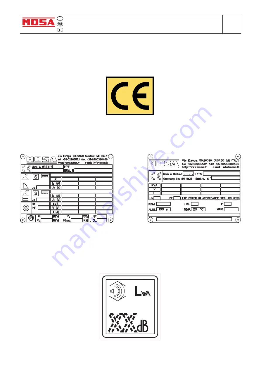 Mosa GE 4500 HSX Скачать руководство пользователя страница 8