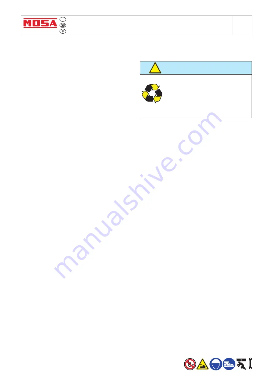 Mosa GE 4500 HSX Manual Download Page 29