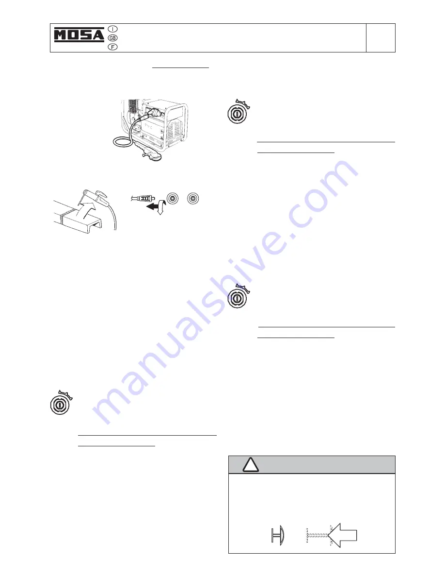 Mosa GE 6000 DES/GS-L Use And Maintenance Manual, Spare Parts Catalog Download Page 47