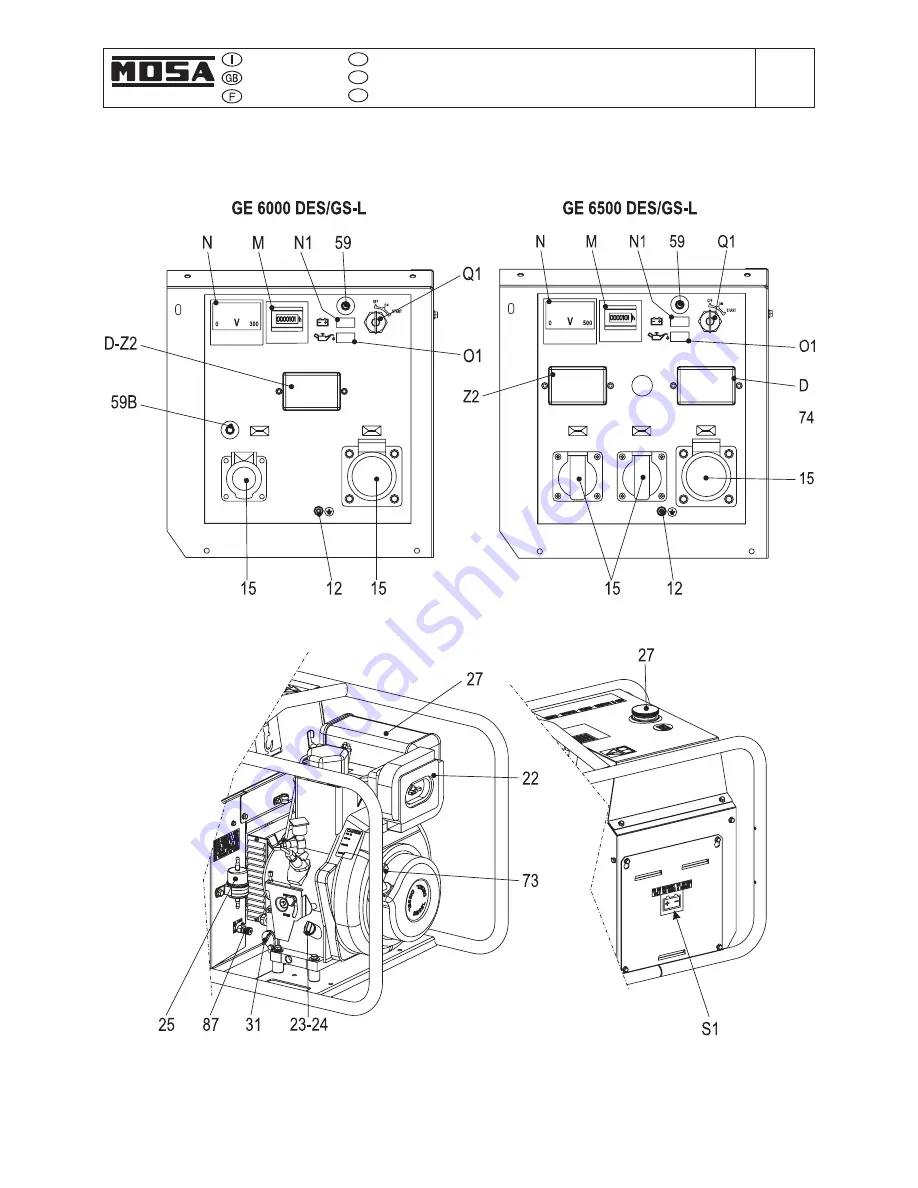 Mosa GE 6000 DES/GS-L Скачать руководство пользователя страница 77