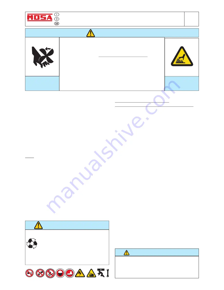 Mosa GE 6000 DES/GS-L Скачать руководство пользователя страница 109