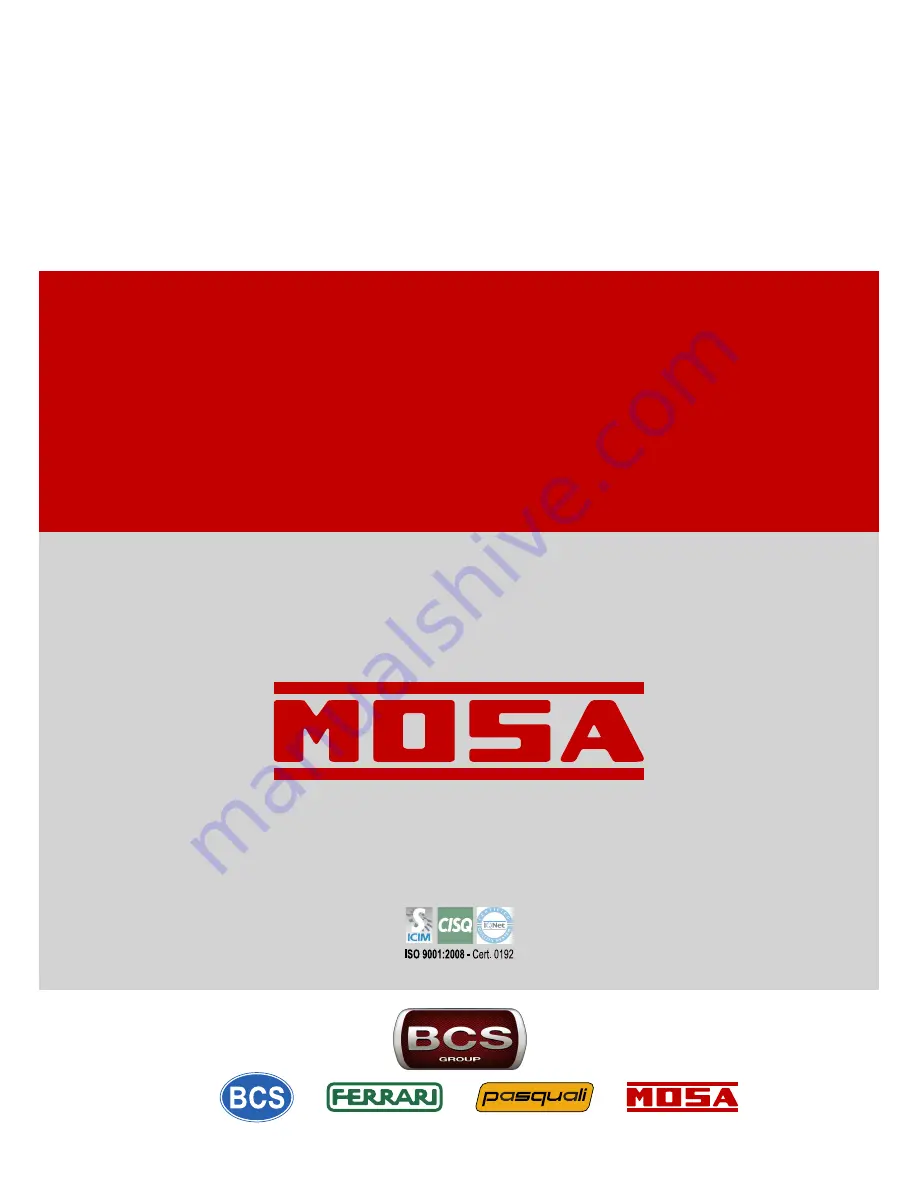 Mosa GE 7000 KDes-gs Use And Maintenance Manual Download Page 34