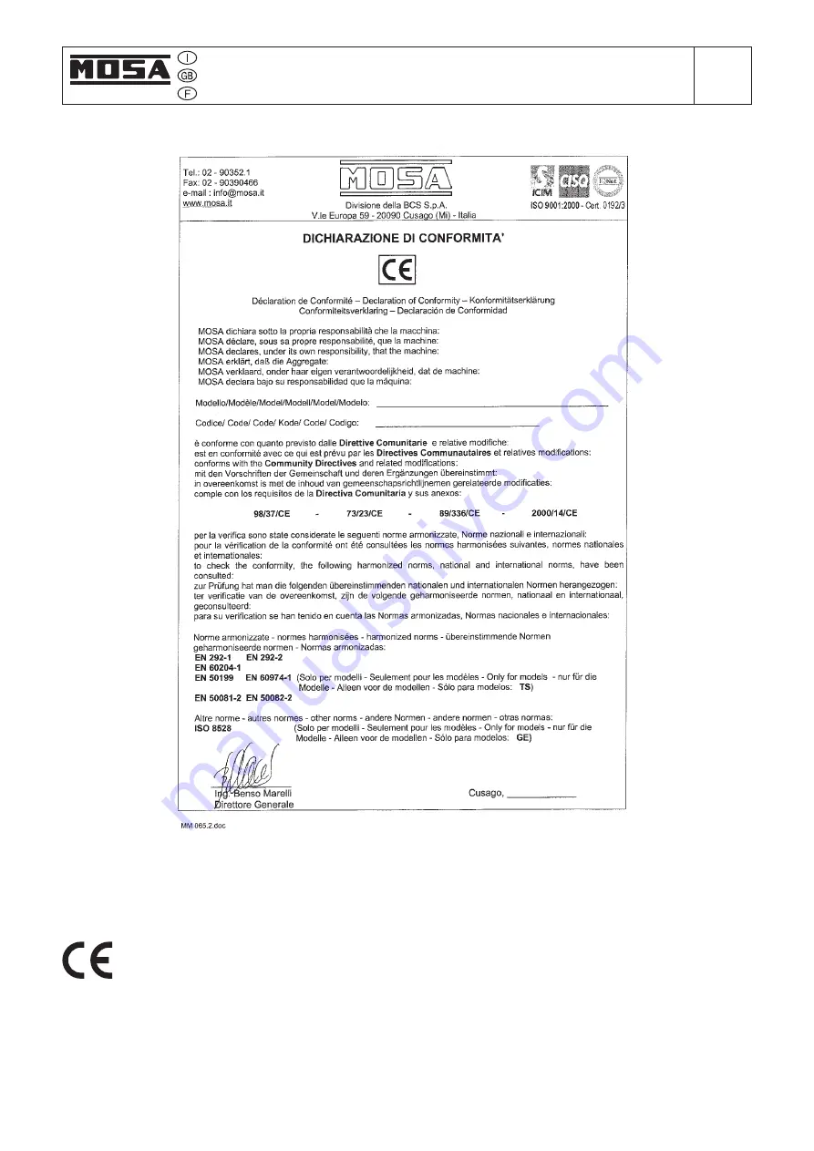 Mosa Magic Weld Manual Download Page 7