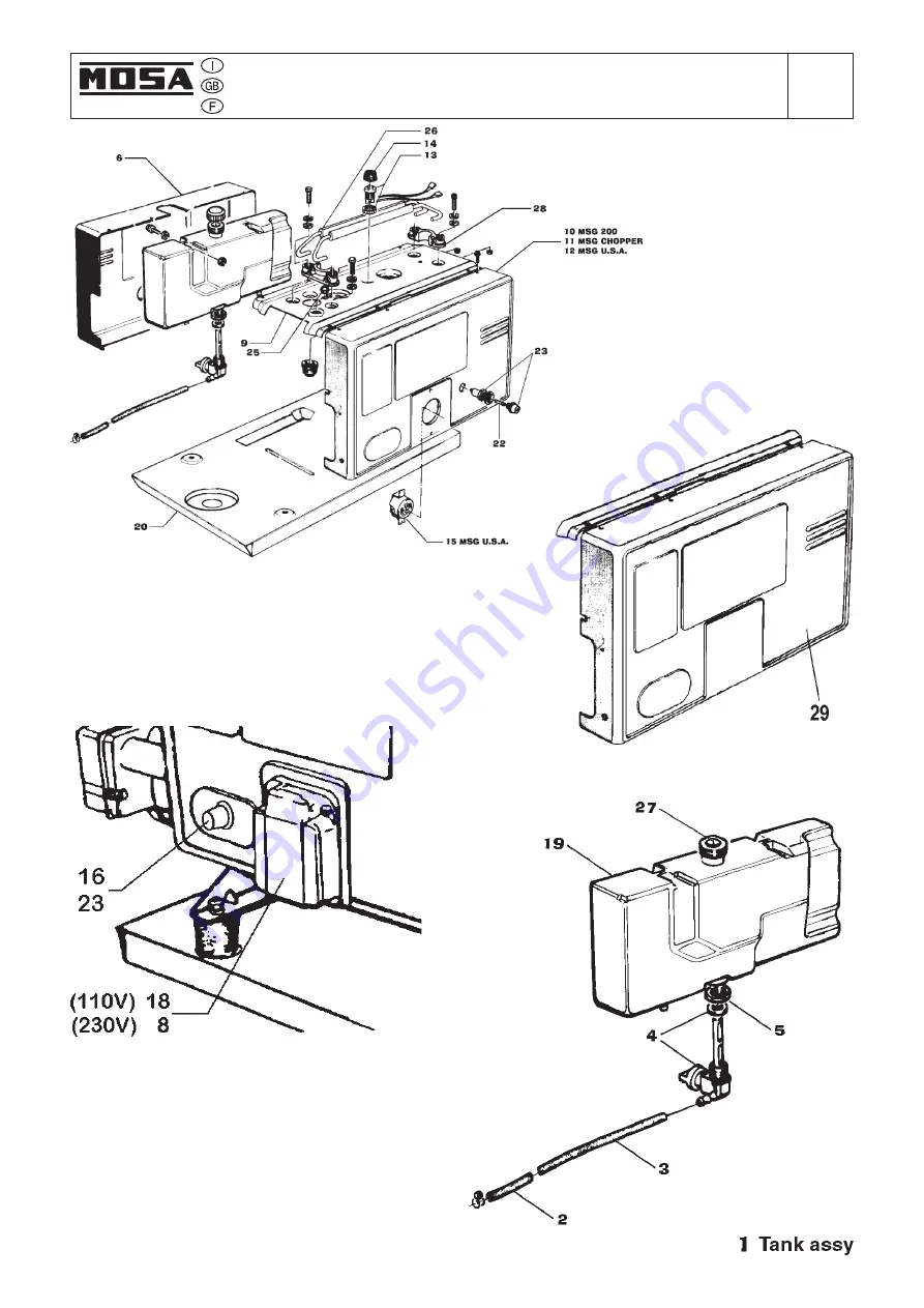 Mosa MS 200 S Use And Maintenance Manual Download Page 42