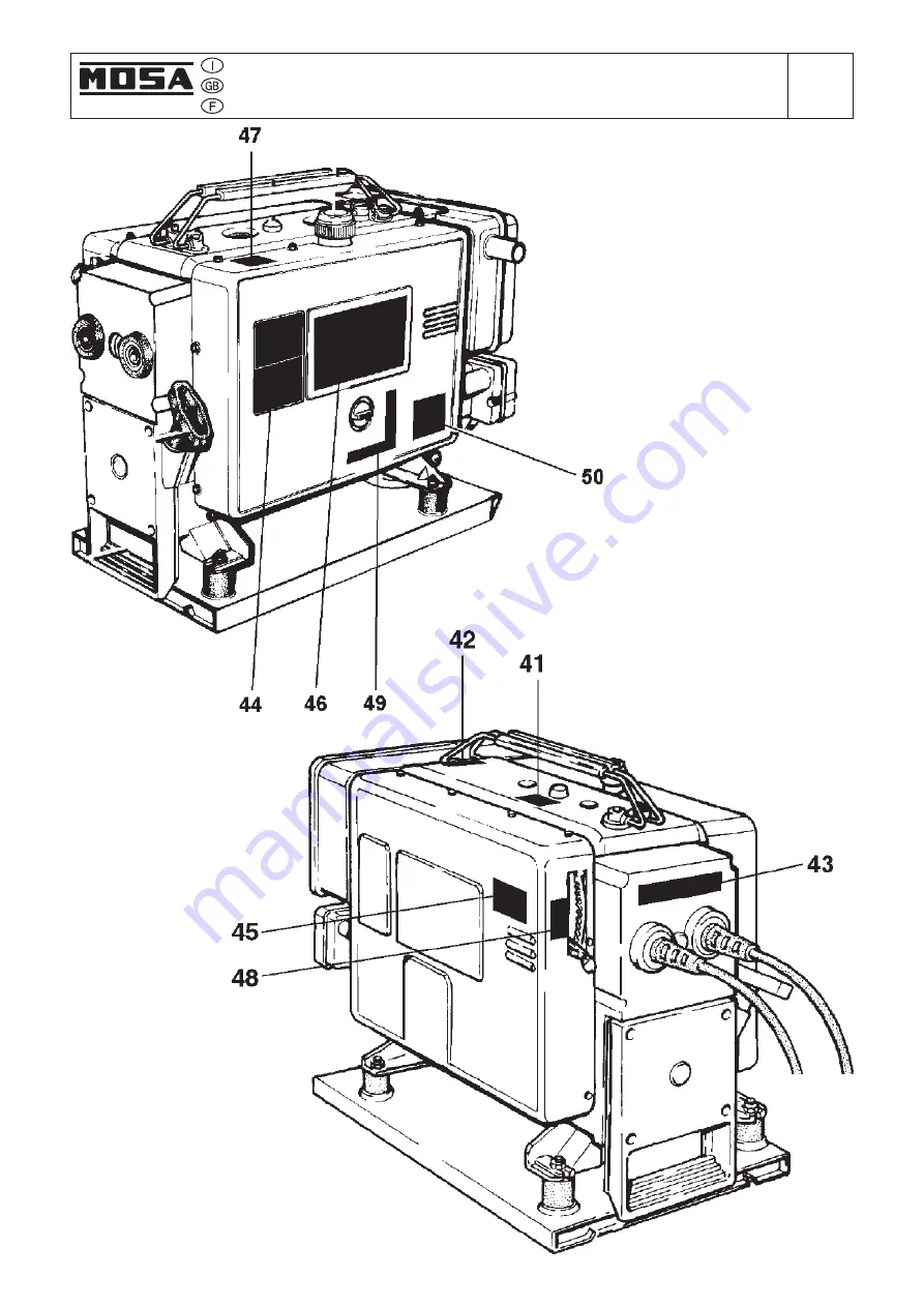 Mosa MS 200 S Use And Maintenance Manual Download Page 44