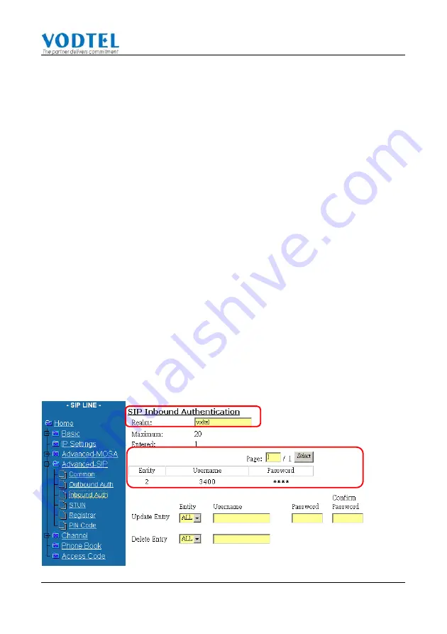 Mosa SIP 4600B Скачать руководство пользователя страница 62