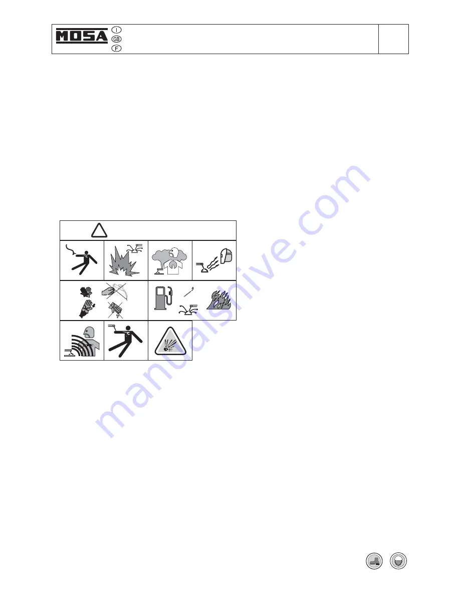 Mosa TS 300 SC-SXC Use And Maintenance Manual, Spare Parts Catalog Download Page 13