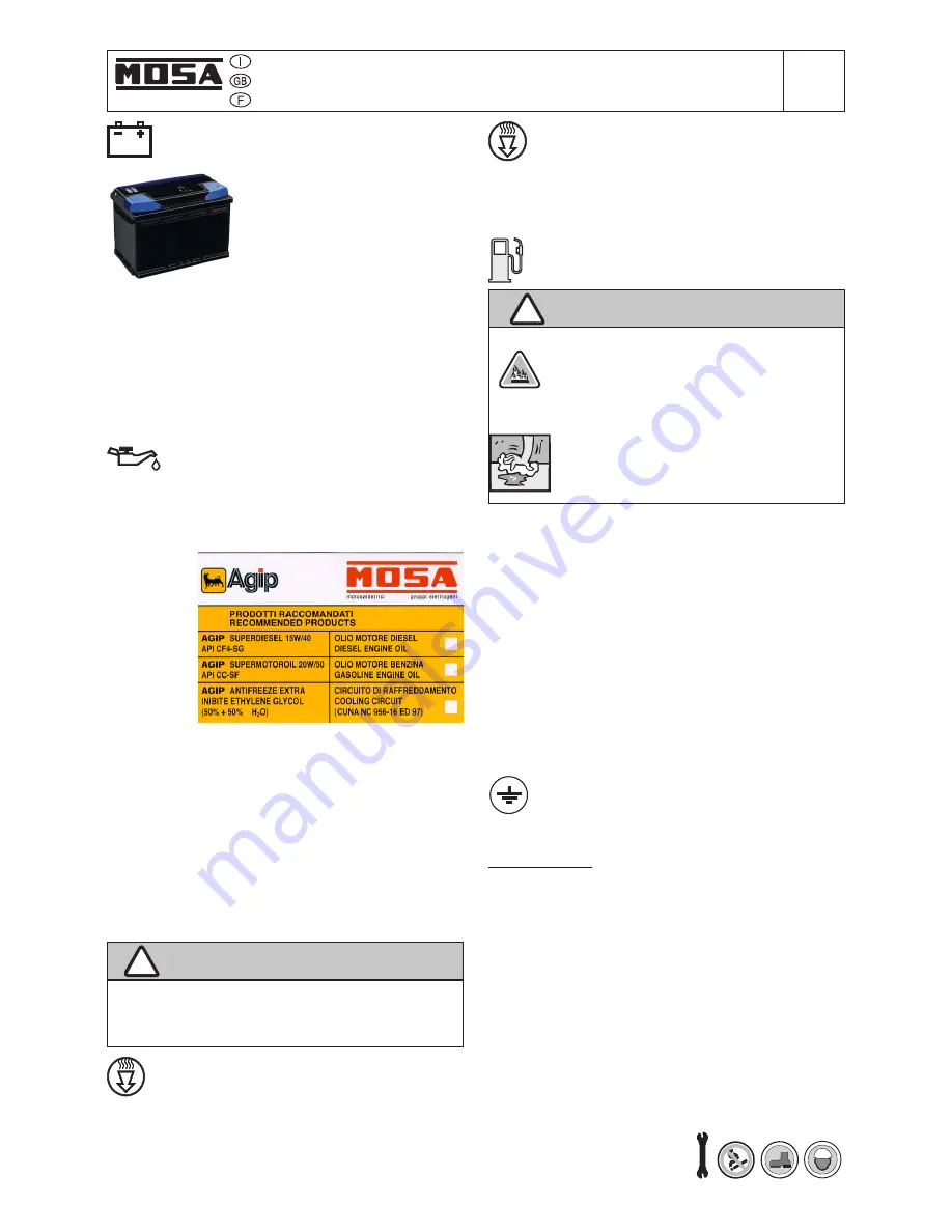 Mosa TS 300 SC-SXC Use And Maintenance Manual, Spare Parts Catalog Download Page 20