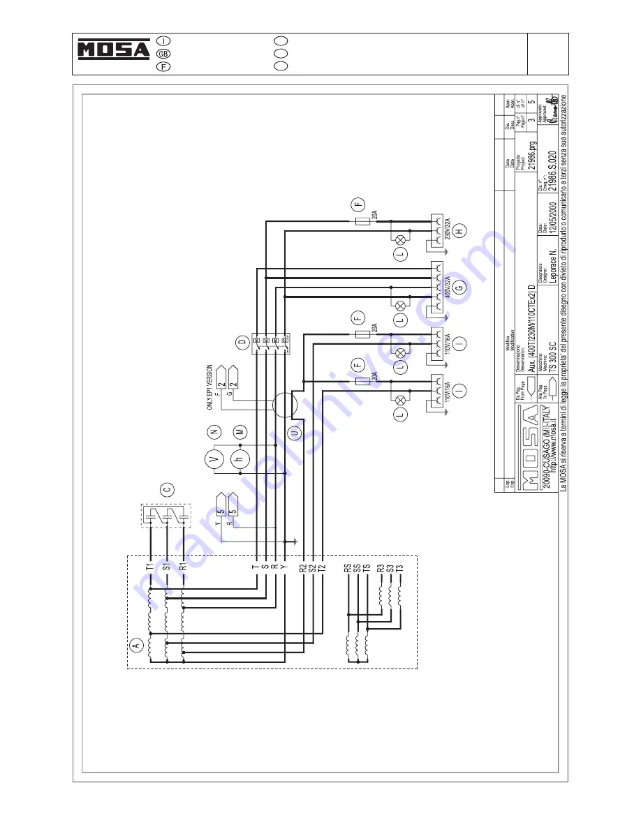 Mosa TS 300 SC-SXC Скачать руководство пользователя страница 46