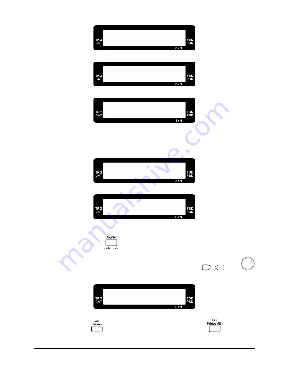 Motech FG 700F Series Operating Manual Download Page 25