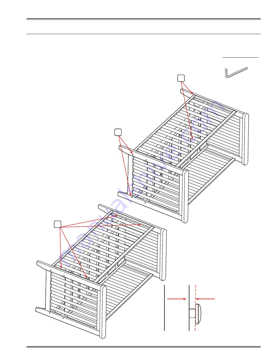 Mother Choice Orlando 2 in 1 Cot Bed Скачать руководство пользователя страница 9