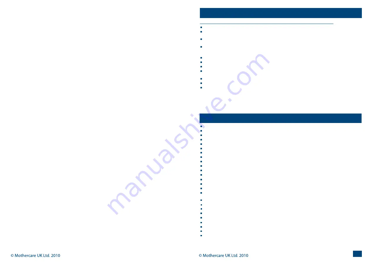 mothercare nulo User Manual Download Page 7