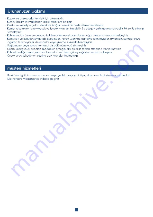 mothercare palma User Manual Download Page 51