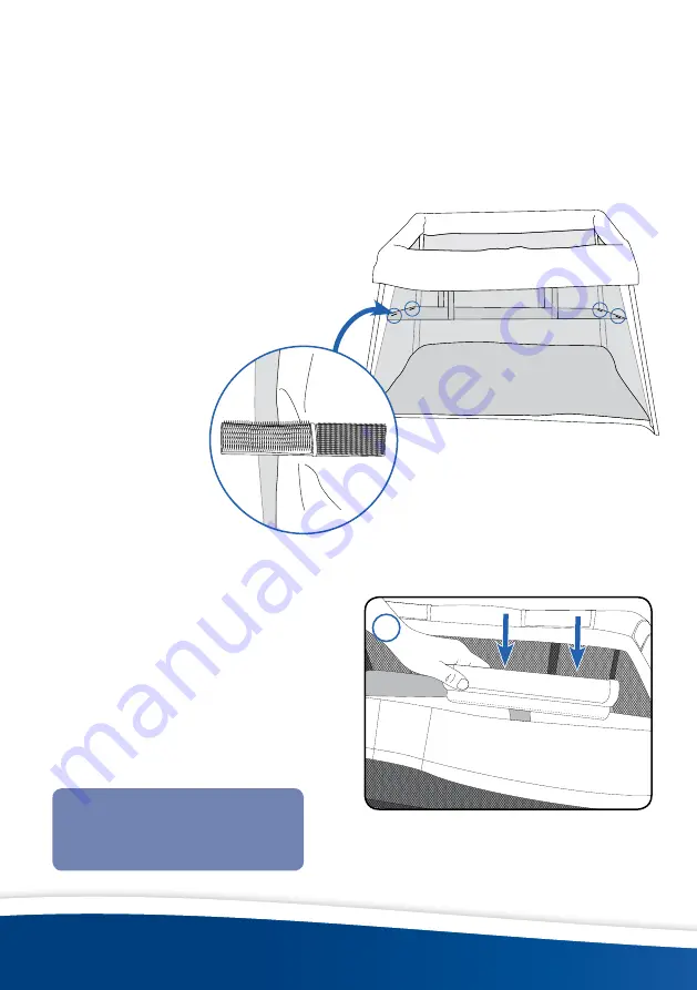 Mother's Choice rhythm 2 in 1 portacot Instruction Manual Download Page 12